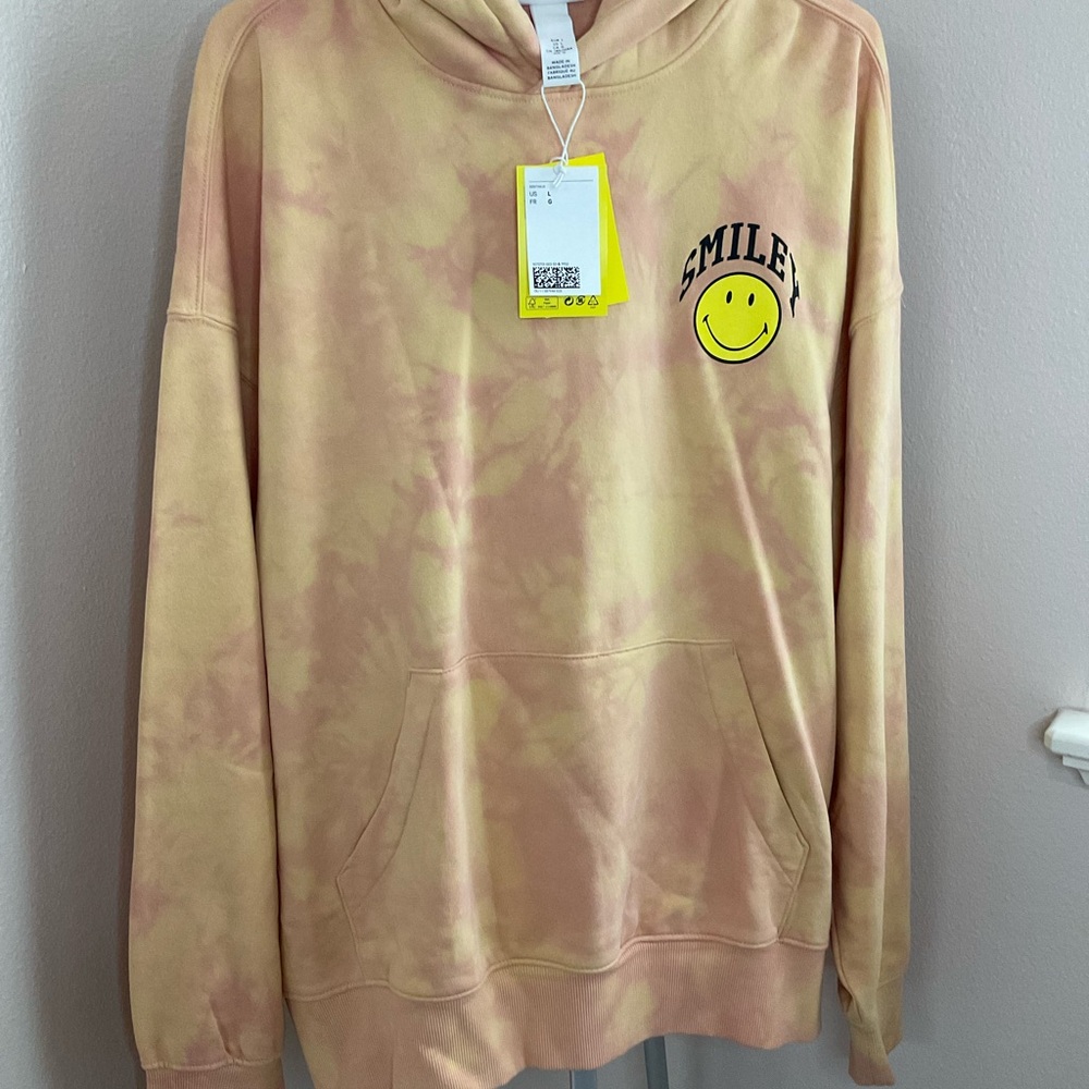Smiley Face Tie-Dye Hoodie